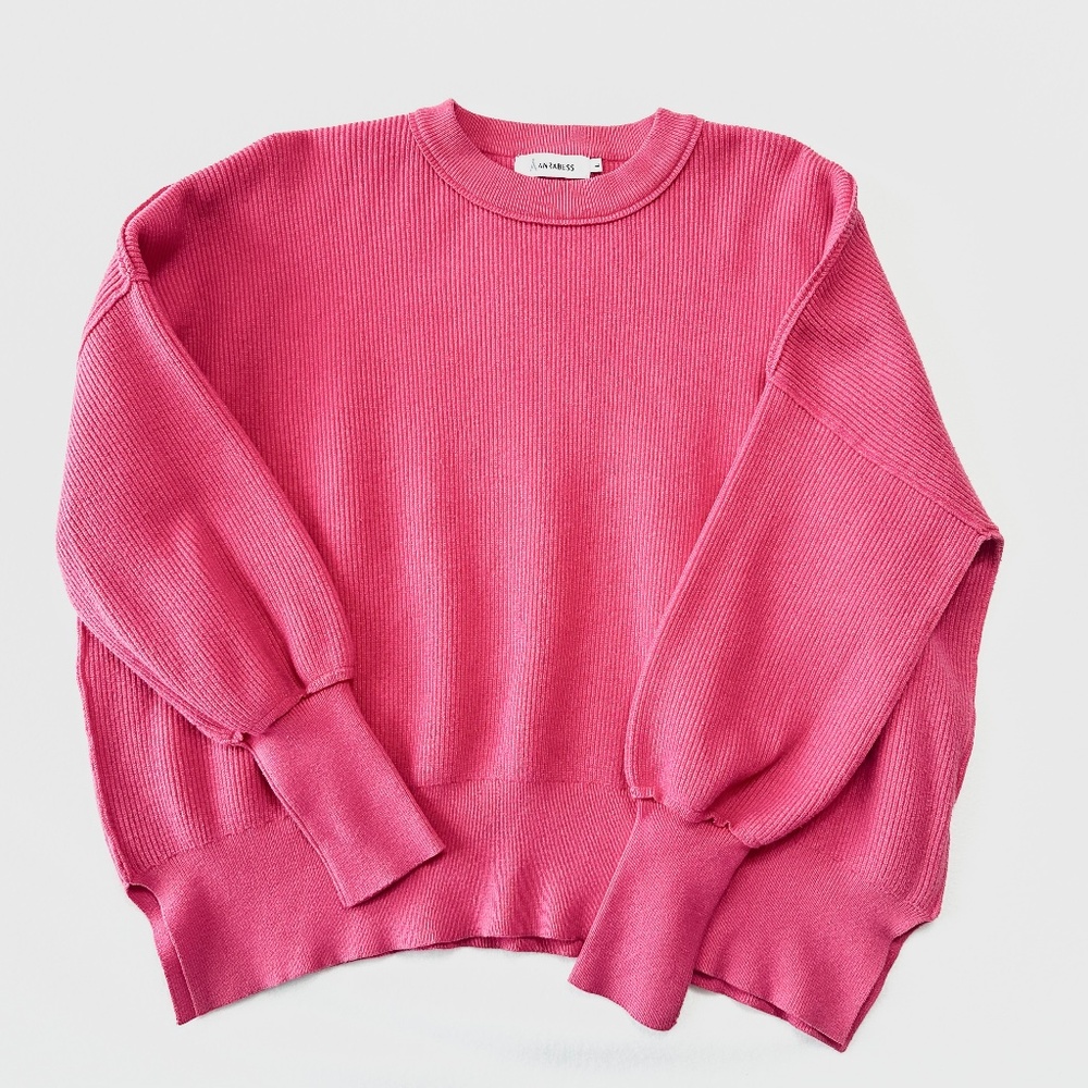Anrabess Women’s Pink Long Sleeve Sweater Size Large - Picture 1 of 5